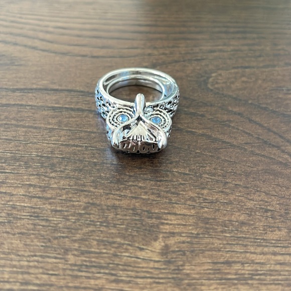Owl Ring, Adjustable Ring - Picture 2 of 5